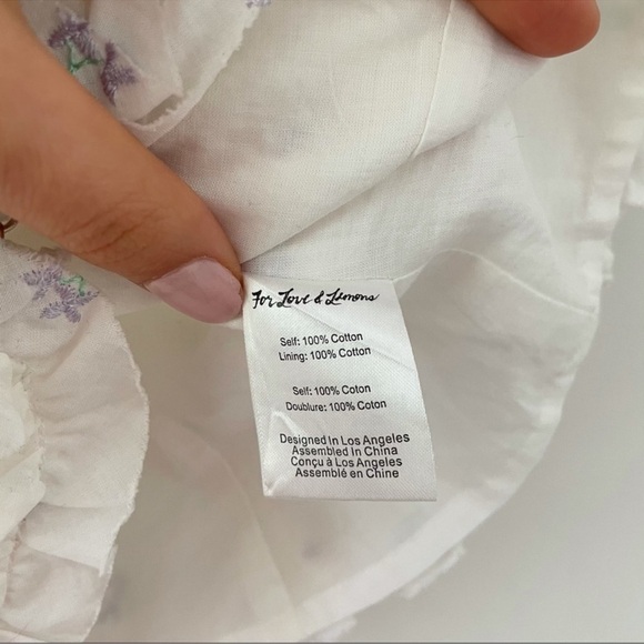 For Love & Lemons Delilah Ruffle Puff Sleeve Top - Picture 10 of 10